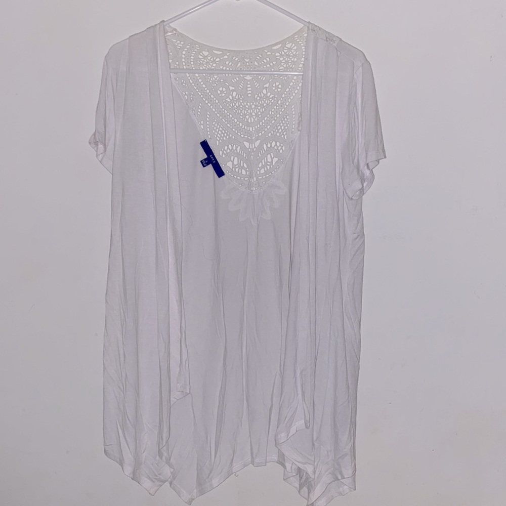 🌸 Short Sleeve Lace Cardigan/ Shawl